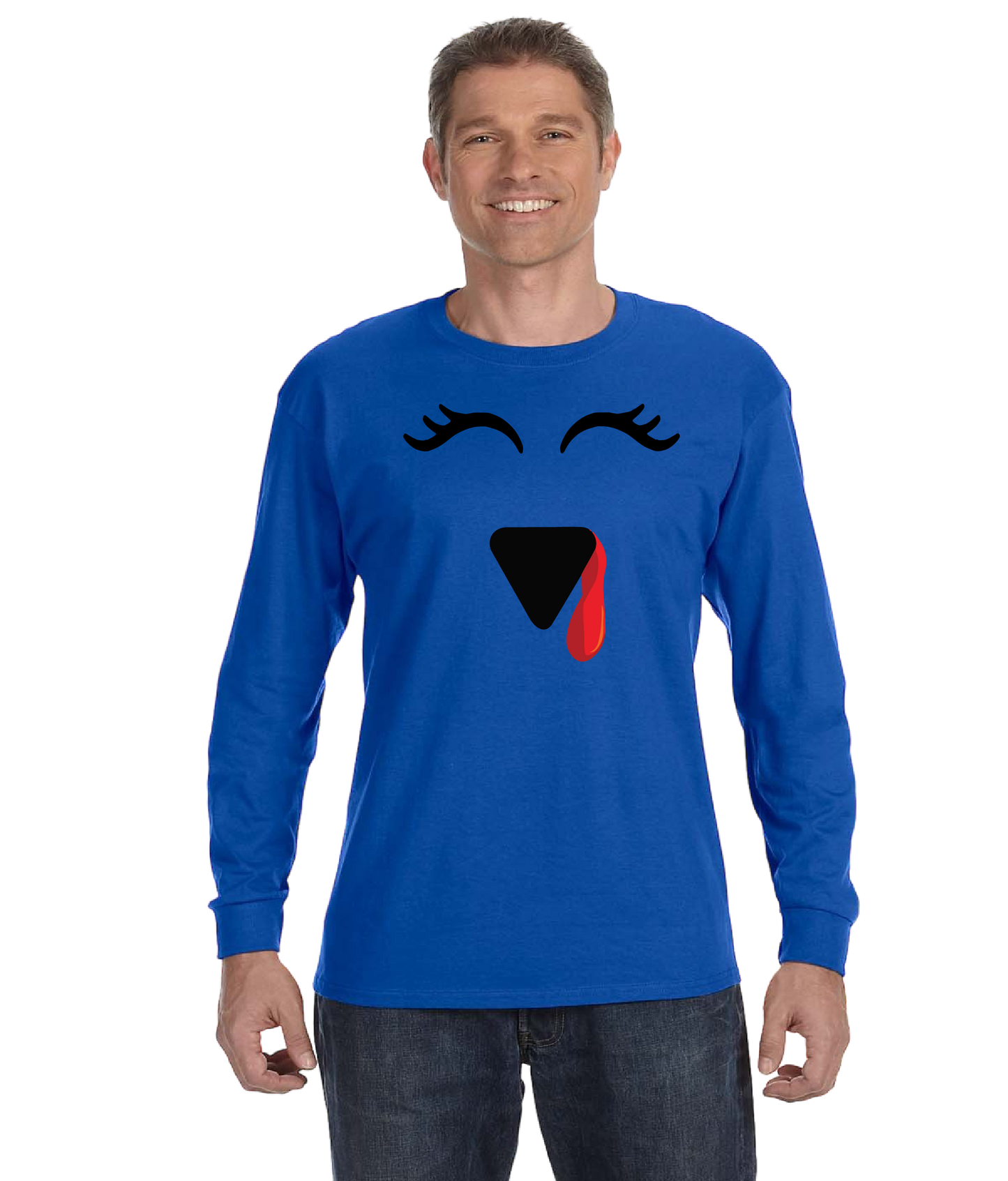 Thanksgiving Turkey Face Long Sleeve