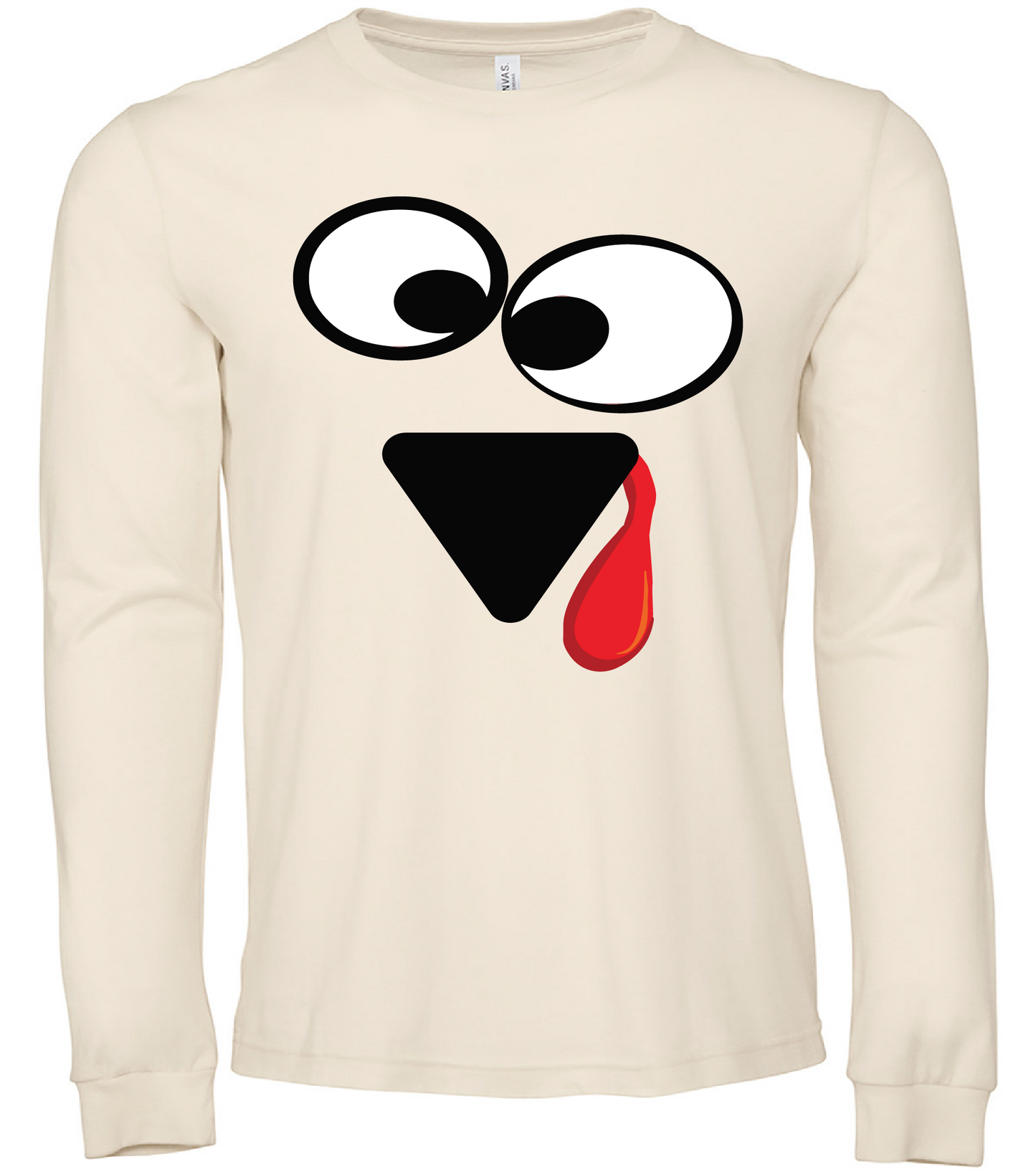 Thanksgiving Turkey Face Long Sleeve
