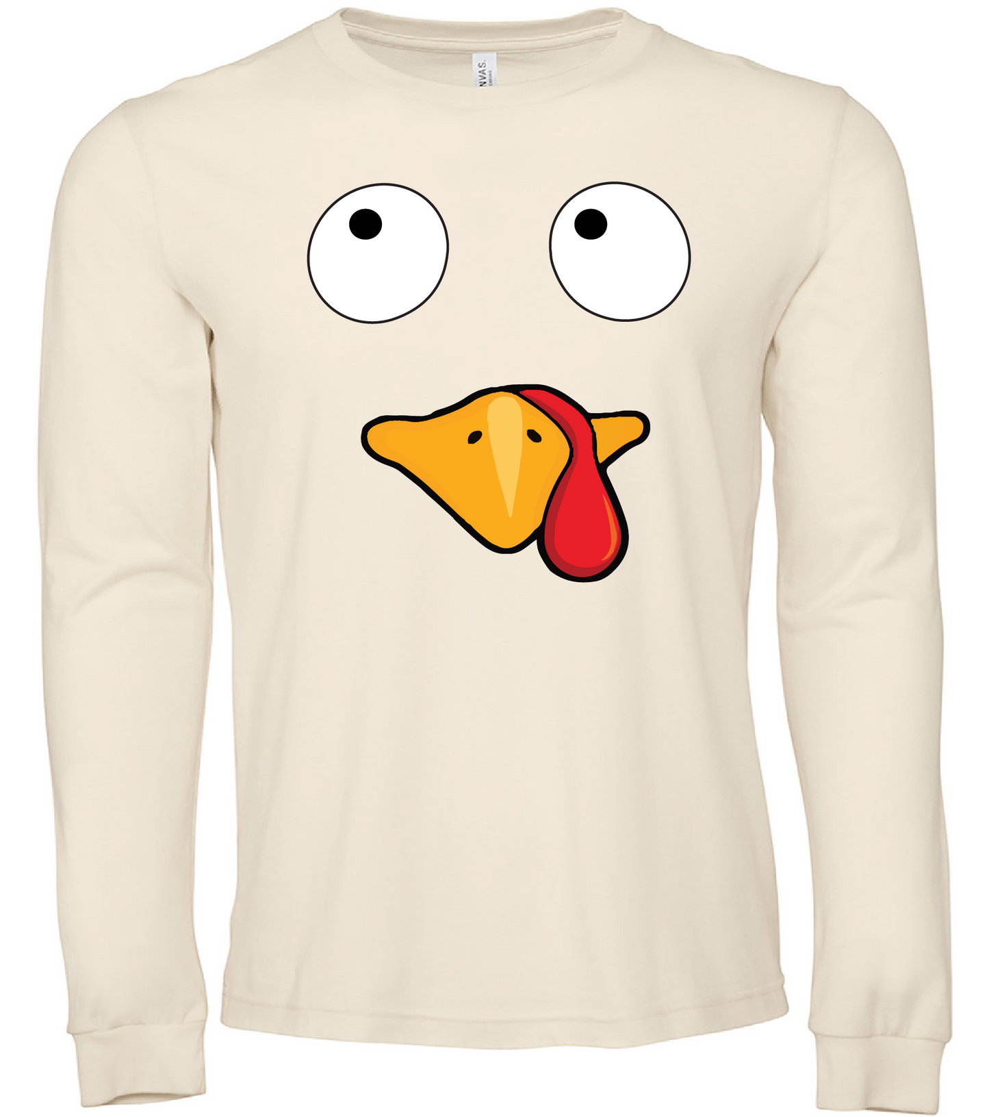 Thanksgiving Turkey Face Long Sleeve