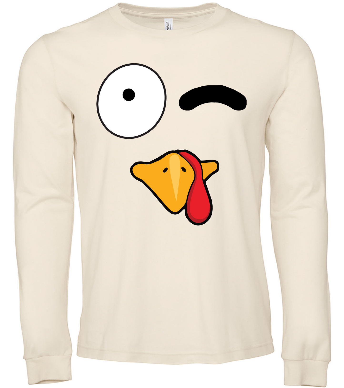 Thanksgiving Turkey Face Long Sleeve