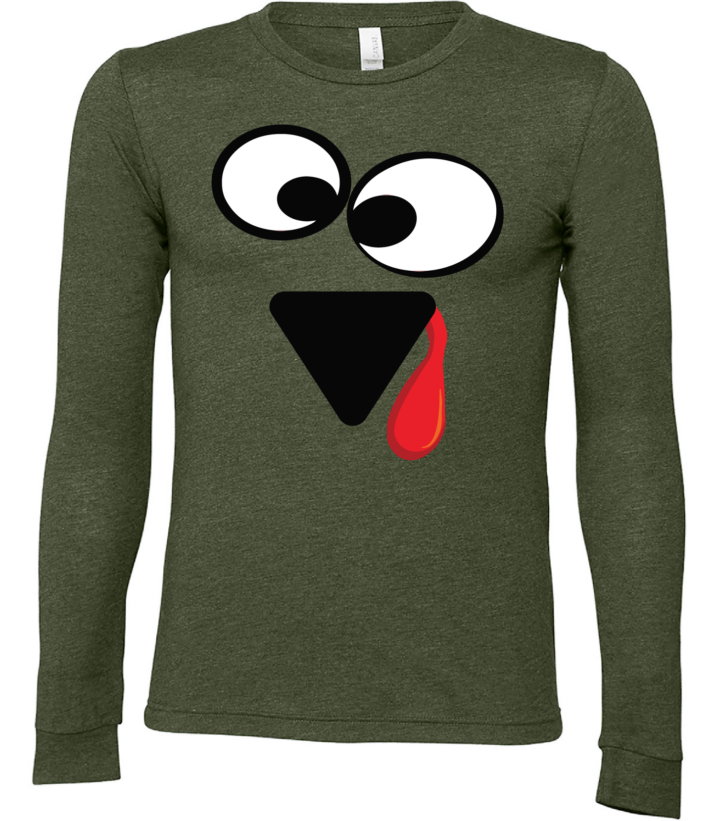 Thanksgiving Turkey Face Long Sleeve