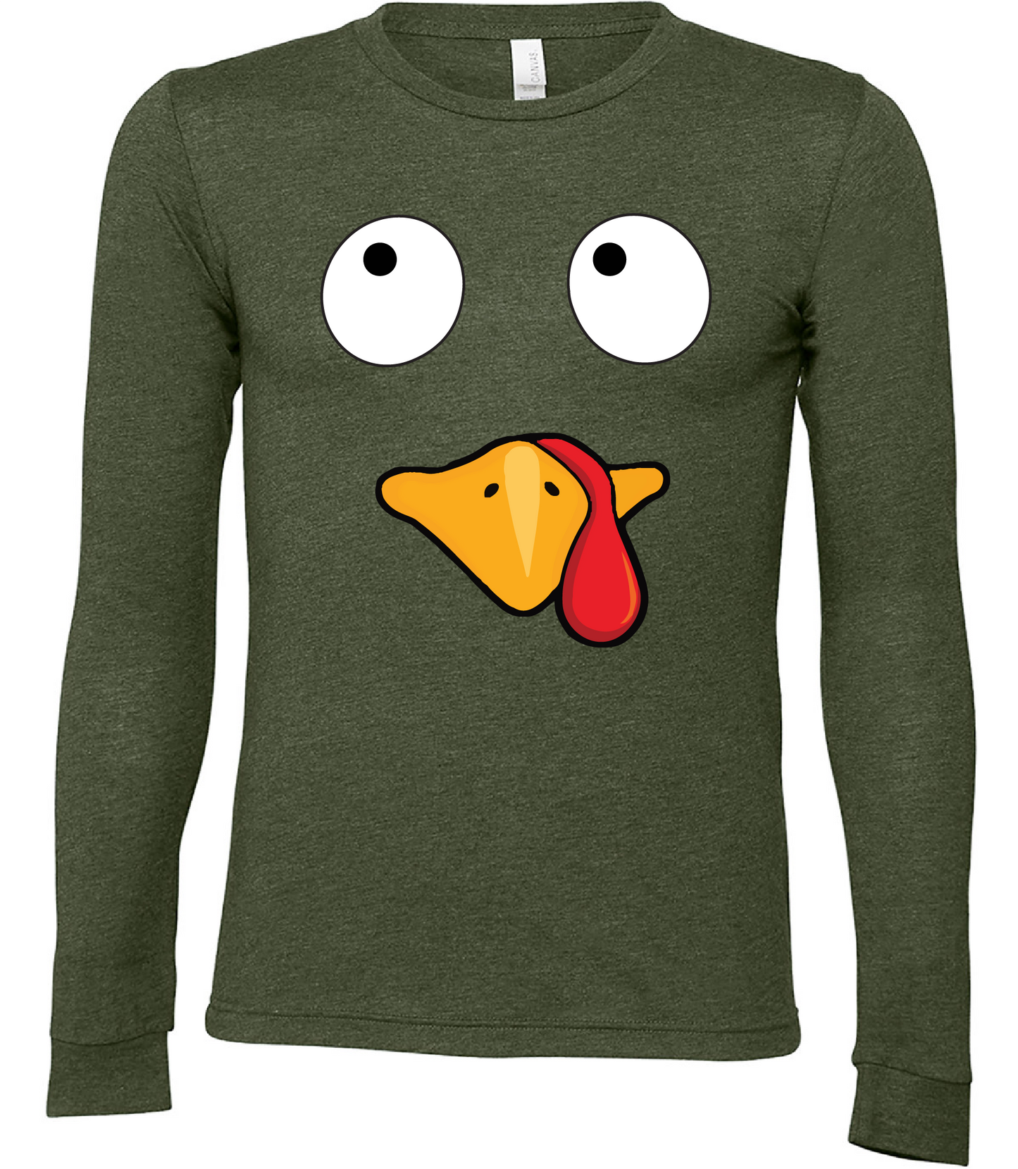 Thanksgiving Turkey Face Long Sleeve