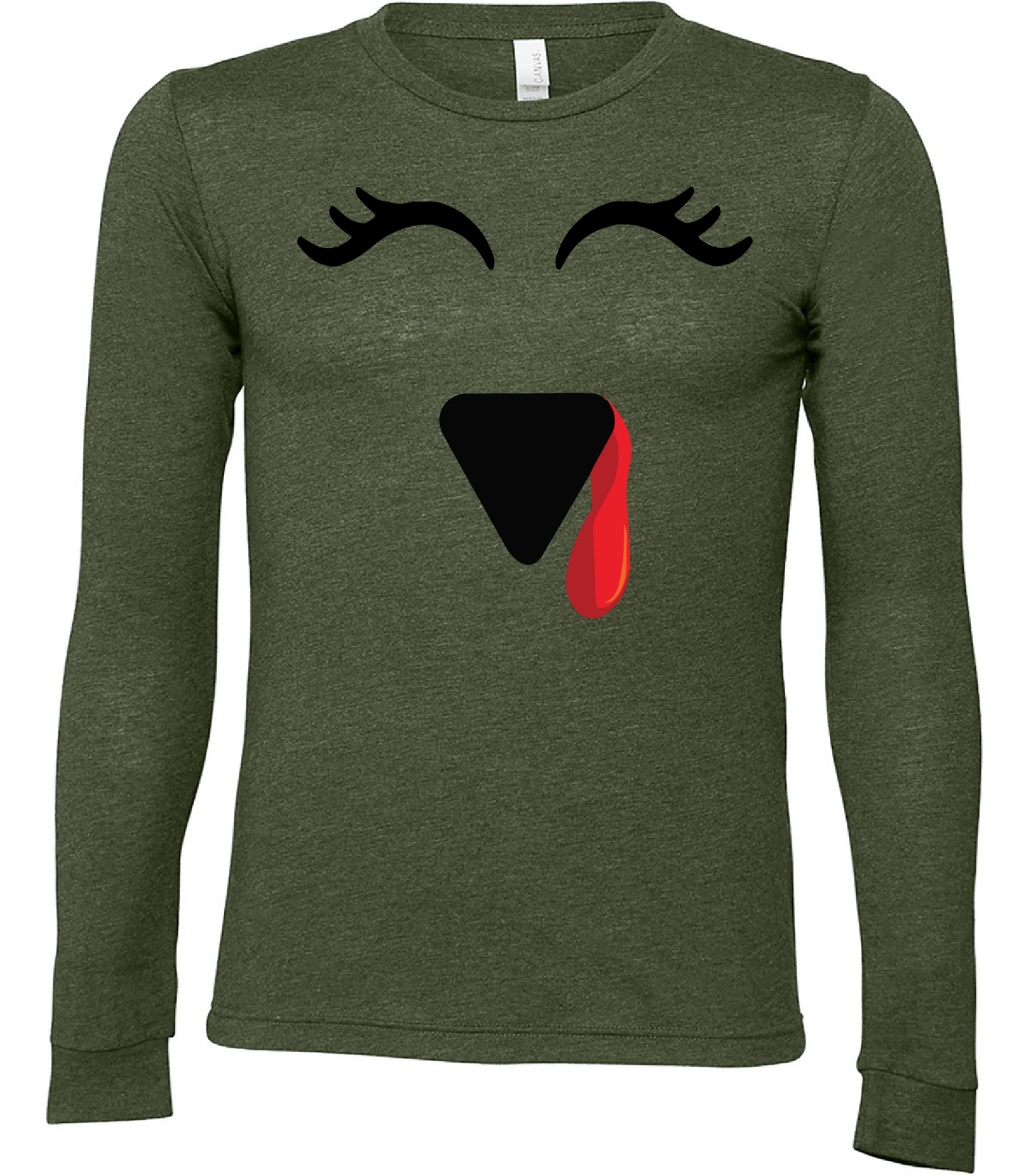 Thanksgiving Turkey Face Long Sleeve
