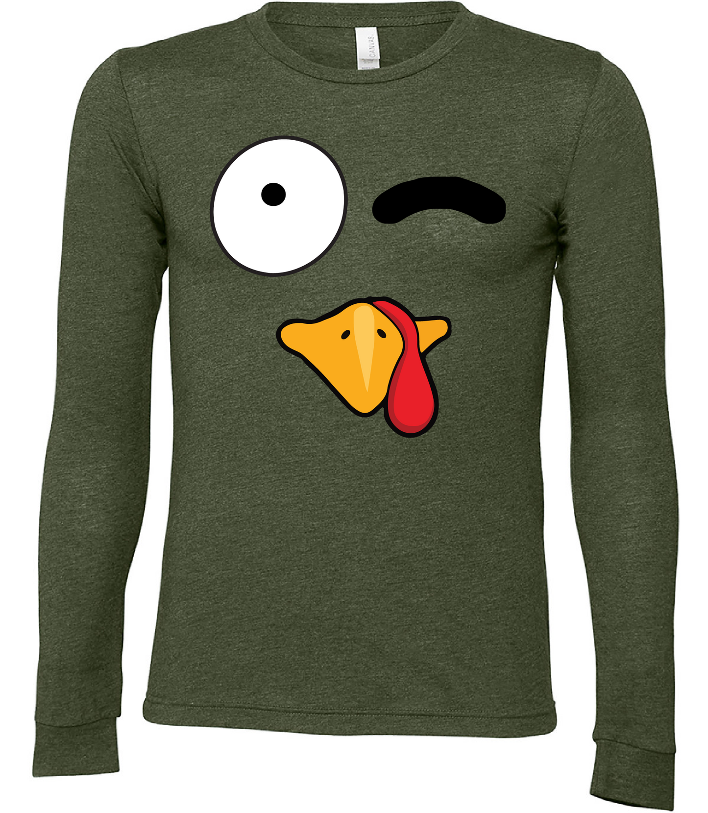Thanksgiving Turkey Face Long Sleeve