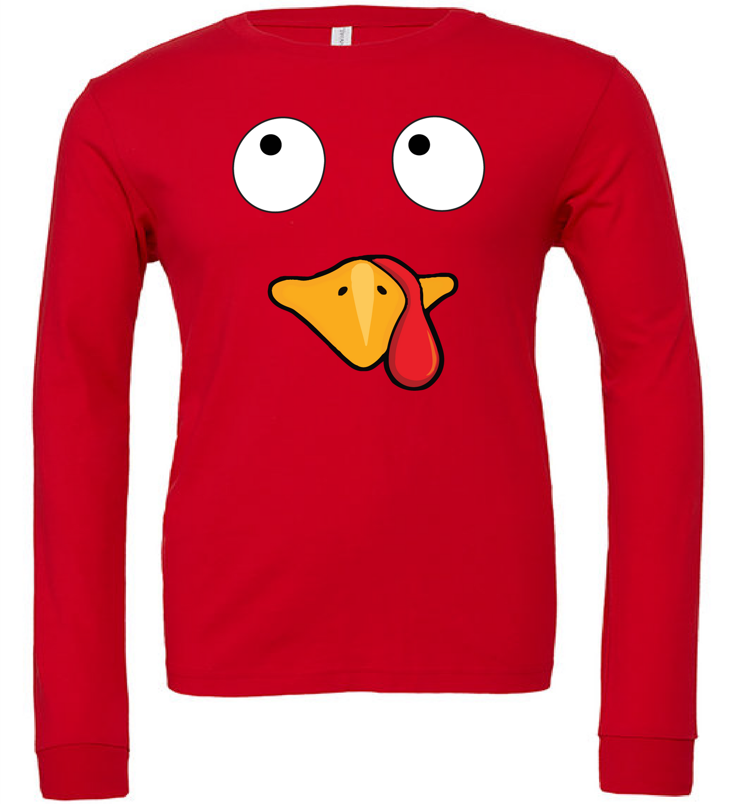 Thanksgiving Turkey Face Long Sleeve