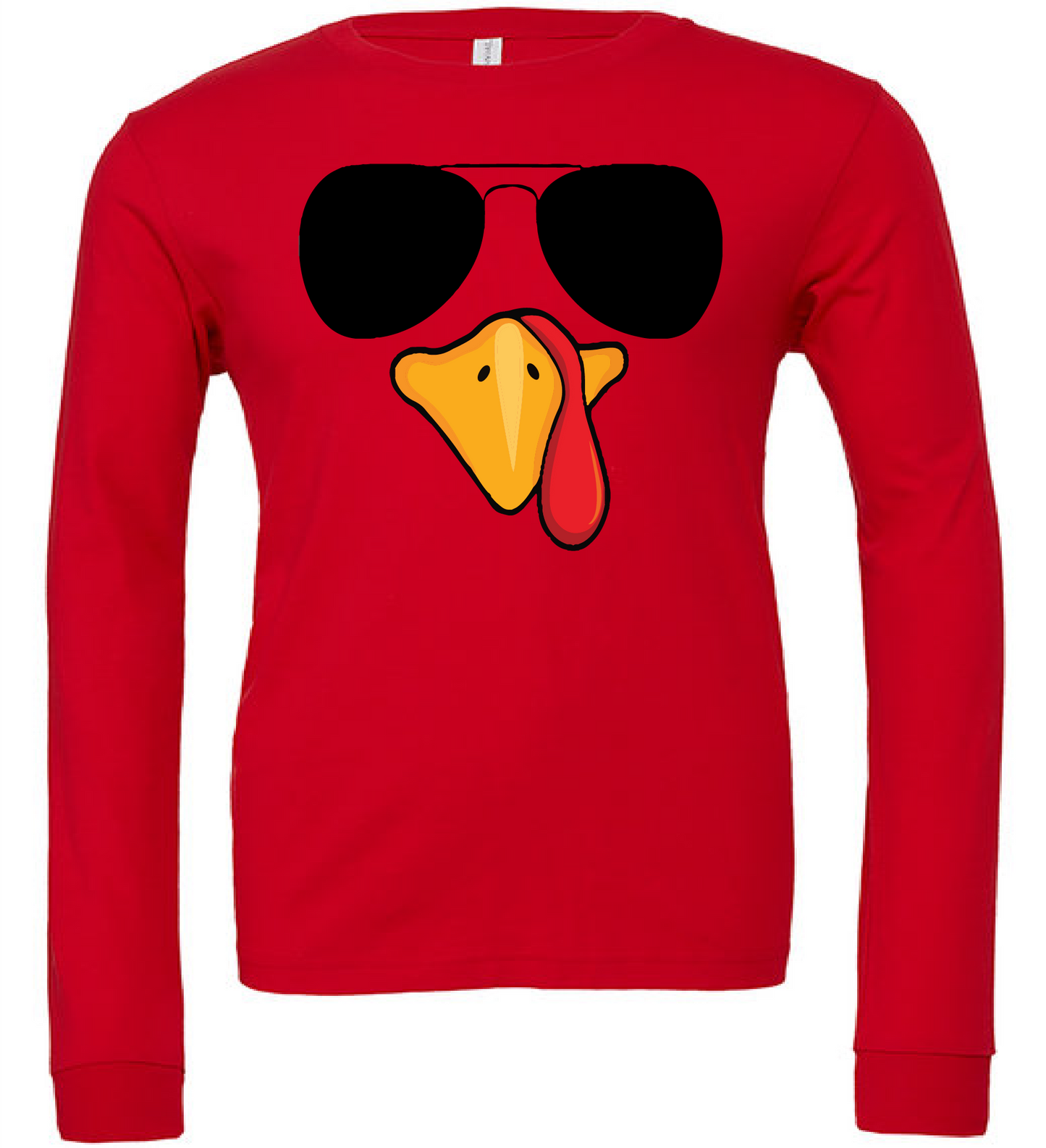 Thanksgiving Turkey Face Long Sleeve