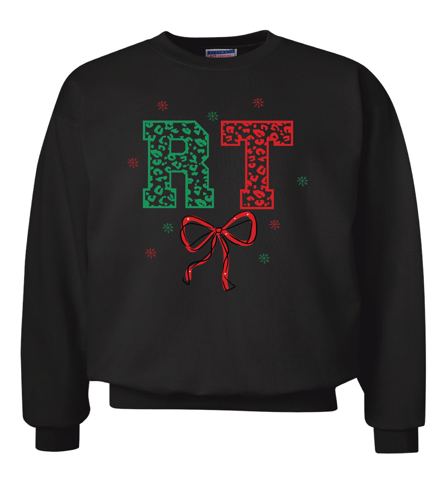 RT Christmas Leopard Bow