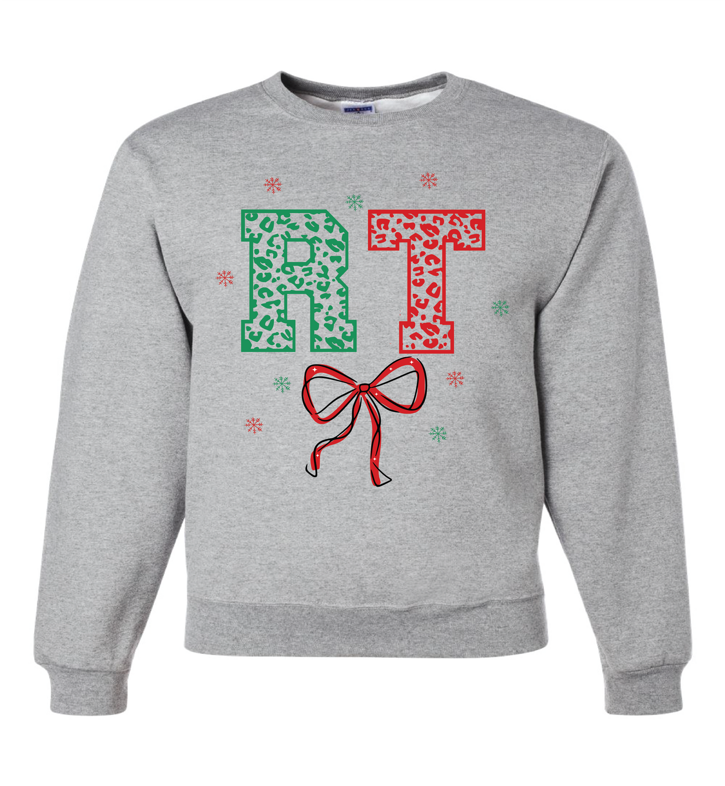 RT Christmas Leopard Bow