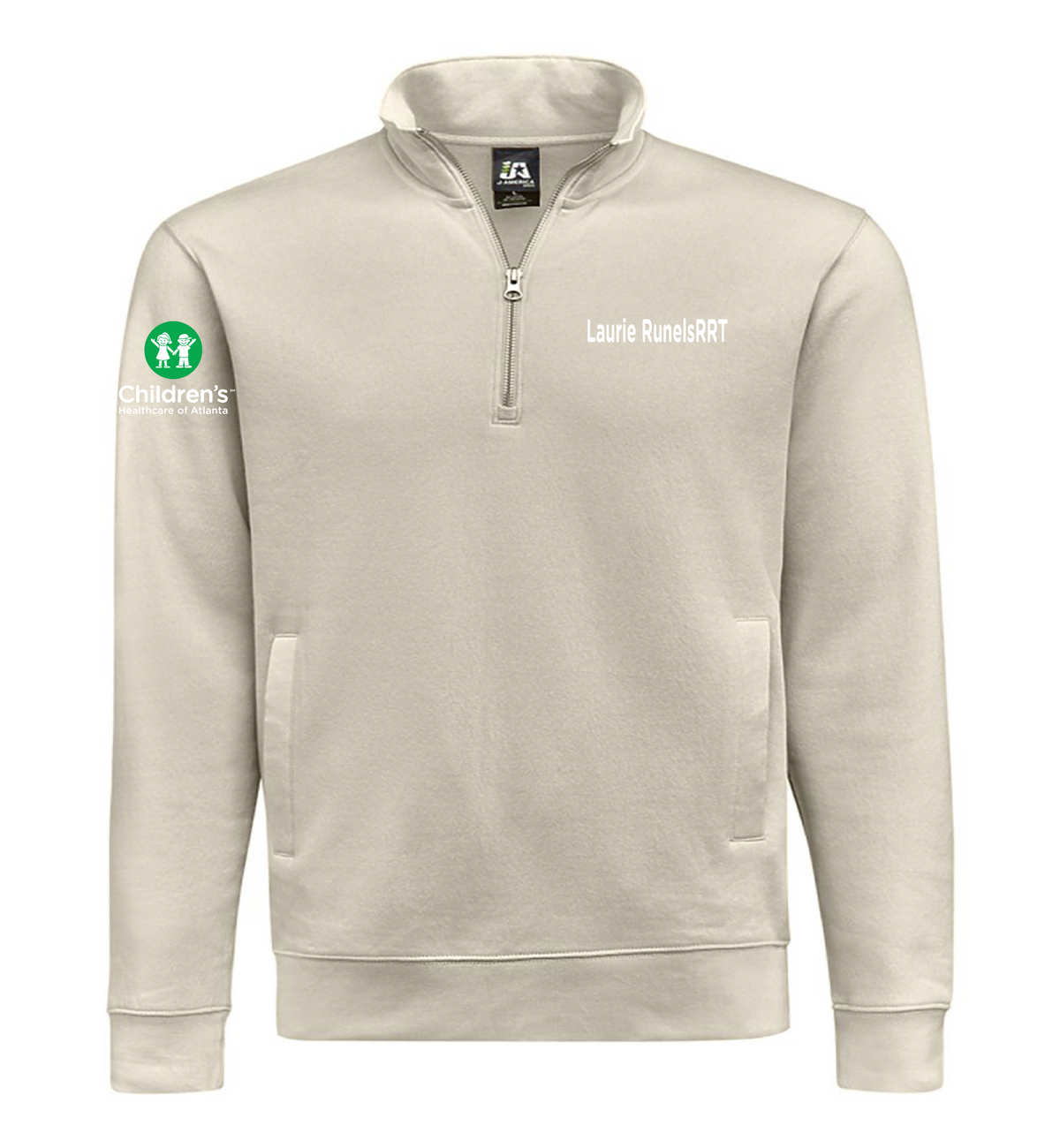 Embroidered 3/4 Personalized Zip