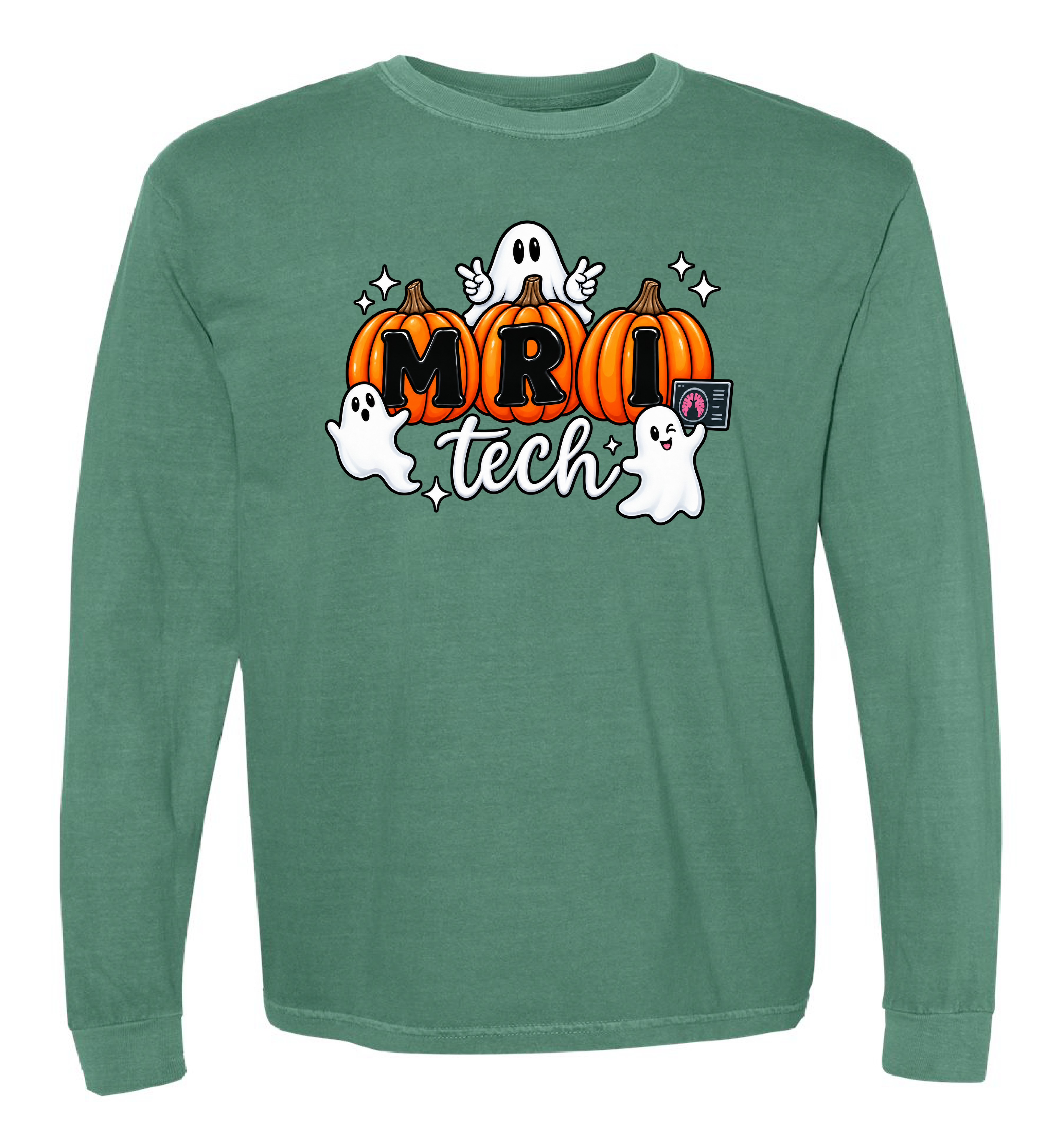 MRI Tech Pumpkin and Ghosts