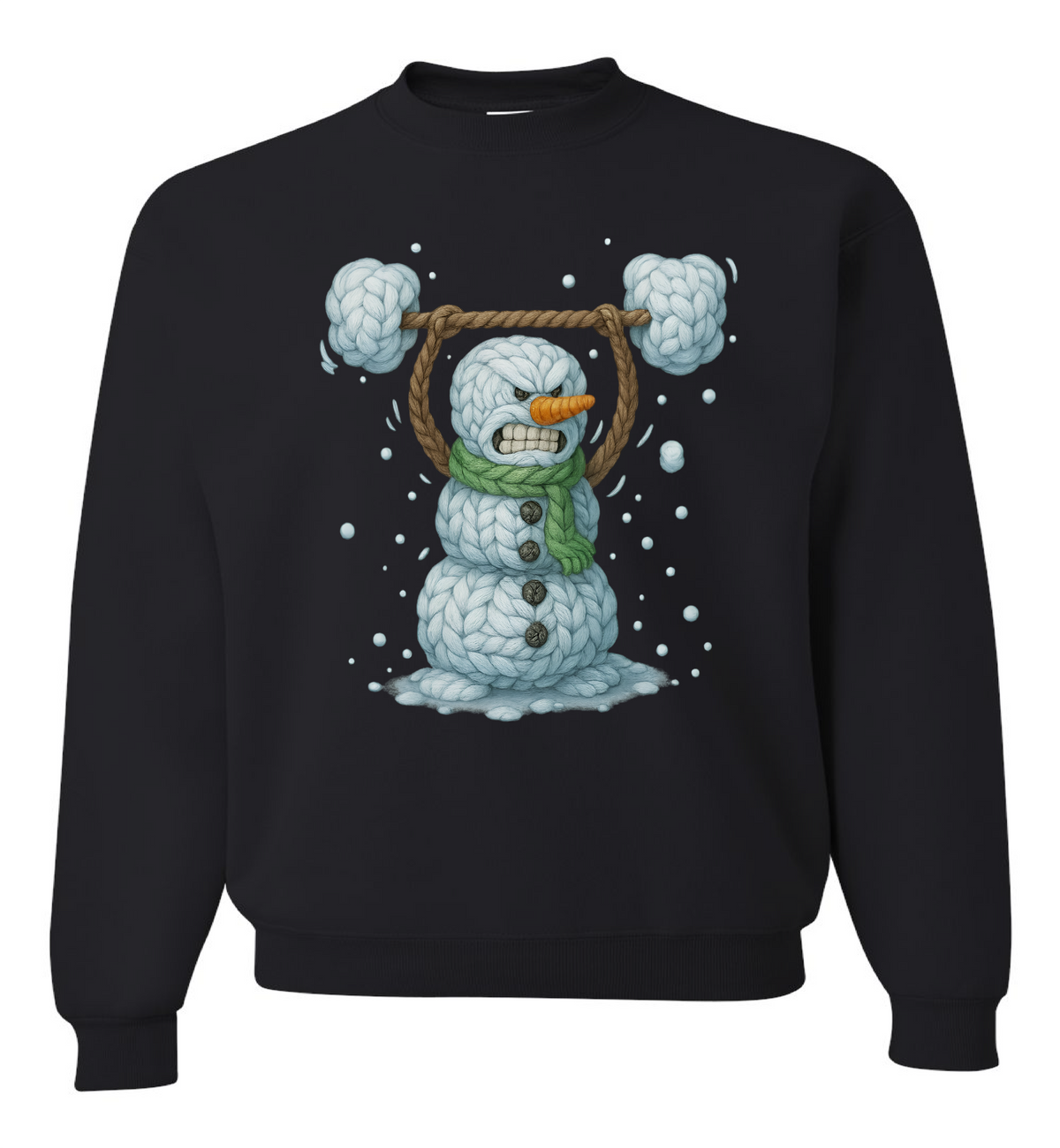 Weightlifting Snowman